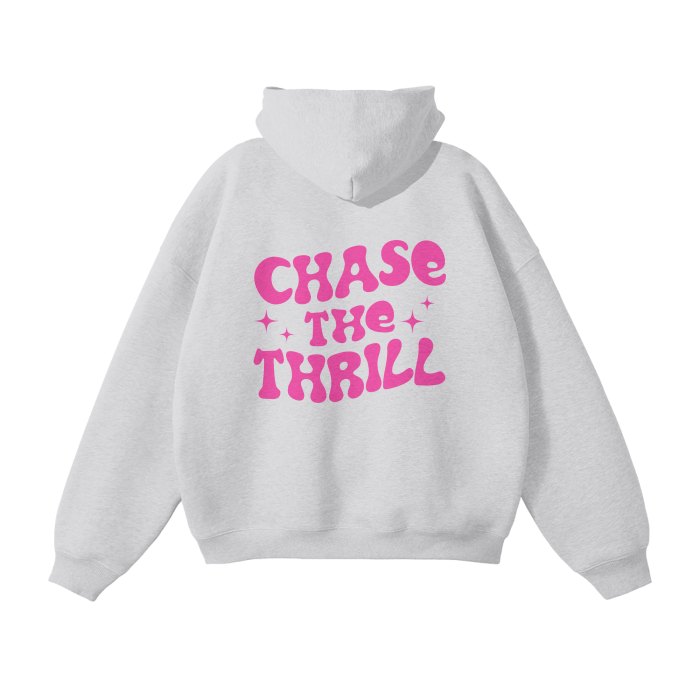 The Thrill Films Oversized Grey Fleece Hoodie