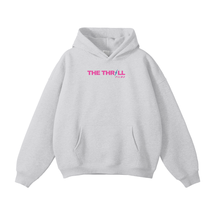 The Thrill Films Oversized Grey Fleece Hoodie