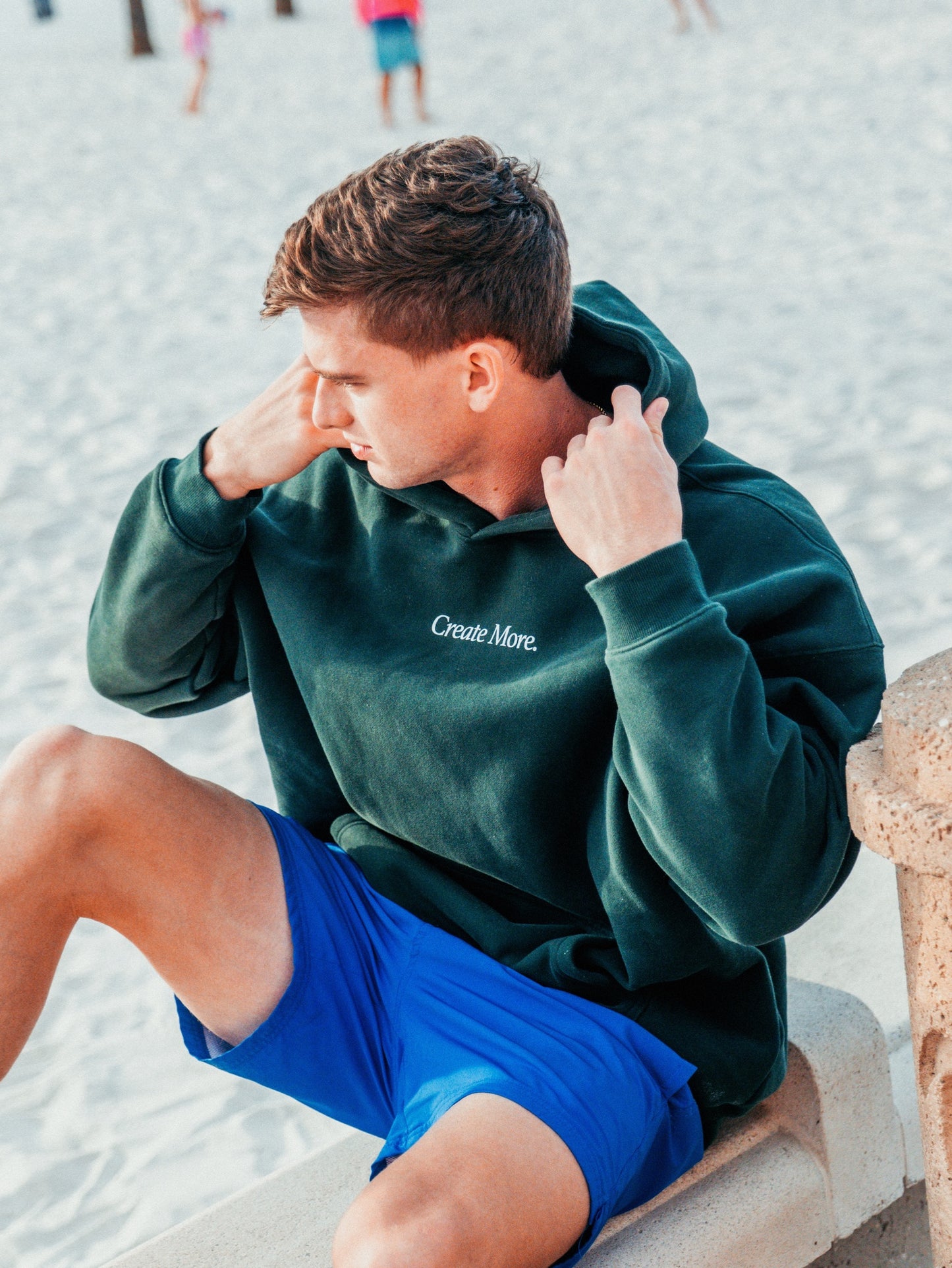 "Create More" Oversize Fleeced Hoodie