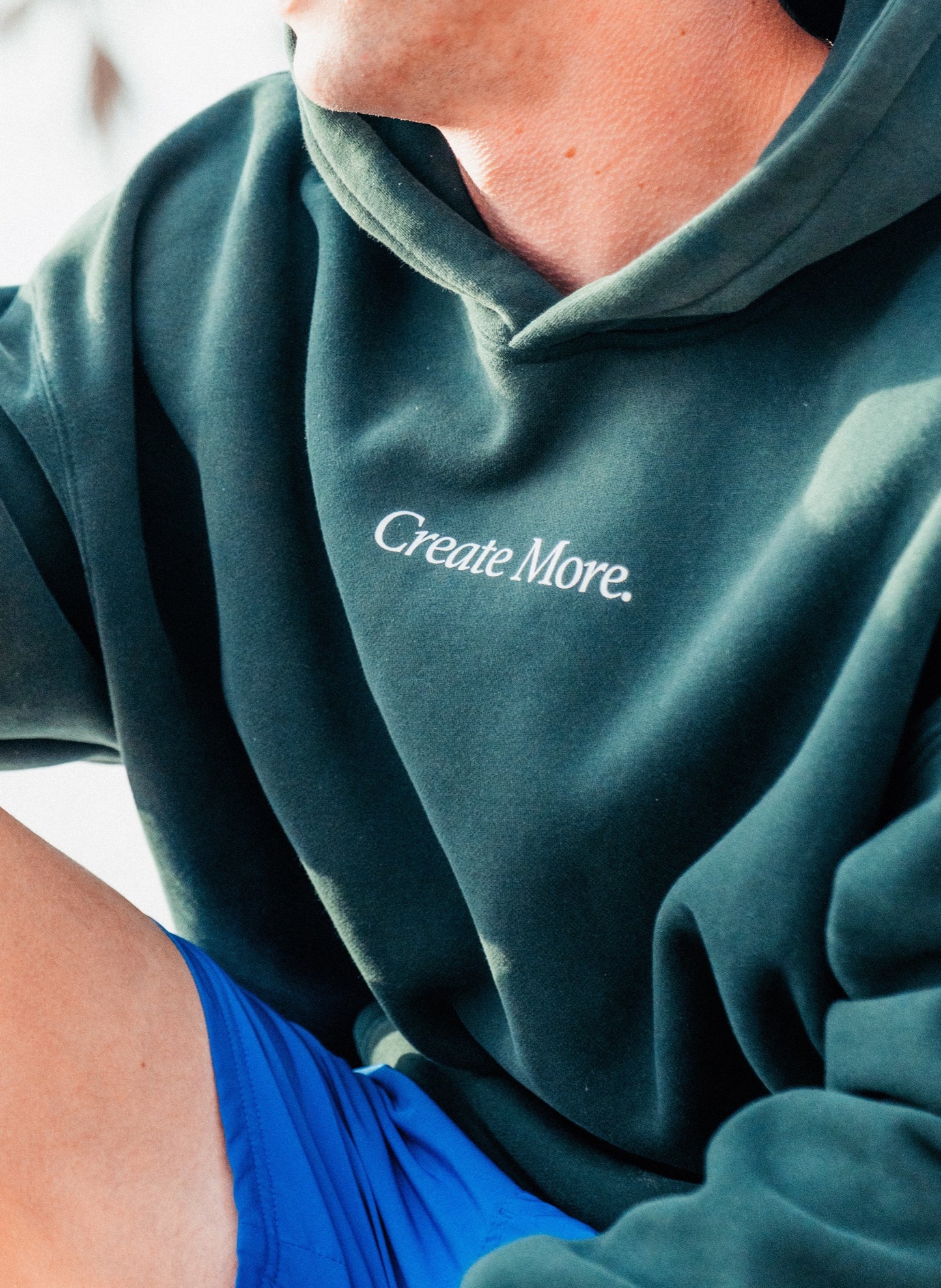 "Create More" Oversize Fleeced Hoodie