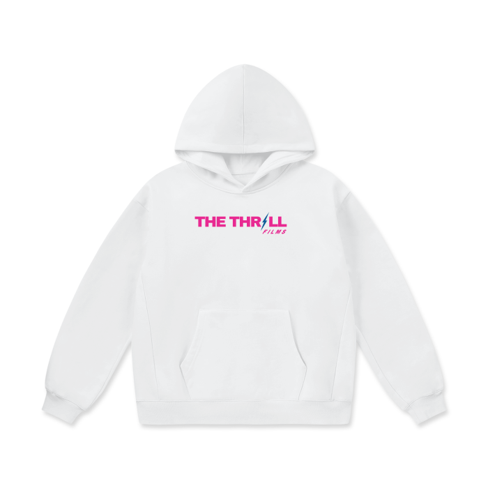 The Thrill Films Hot Pink Oversize Heavyweight Hoodie