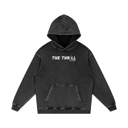 The Thrill Films Acid Wash Oversize Hoodie